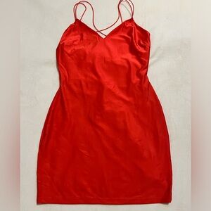 Strappy Satin Dress